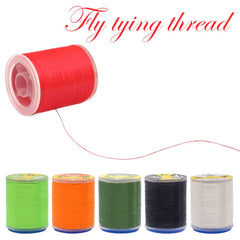 Close-up of six colors in the thread kit
