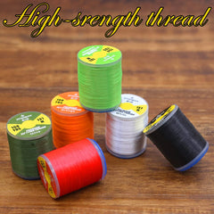 High-strength fly tying thread composition