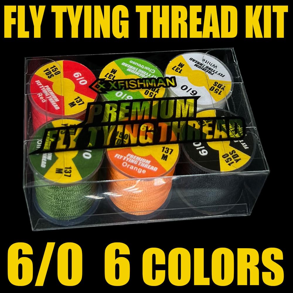Whole Fly-Tying Thread Kit 6/0-3/0 displayed
