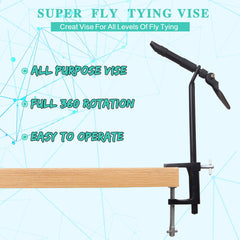 Fly tying tools set for fly tying projects