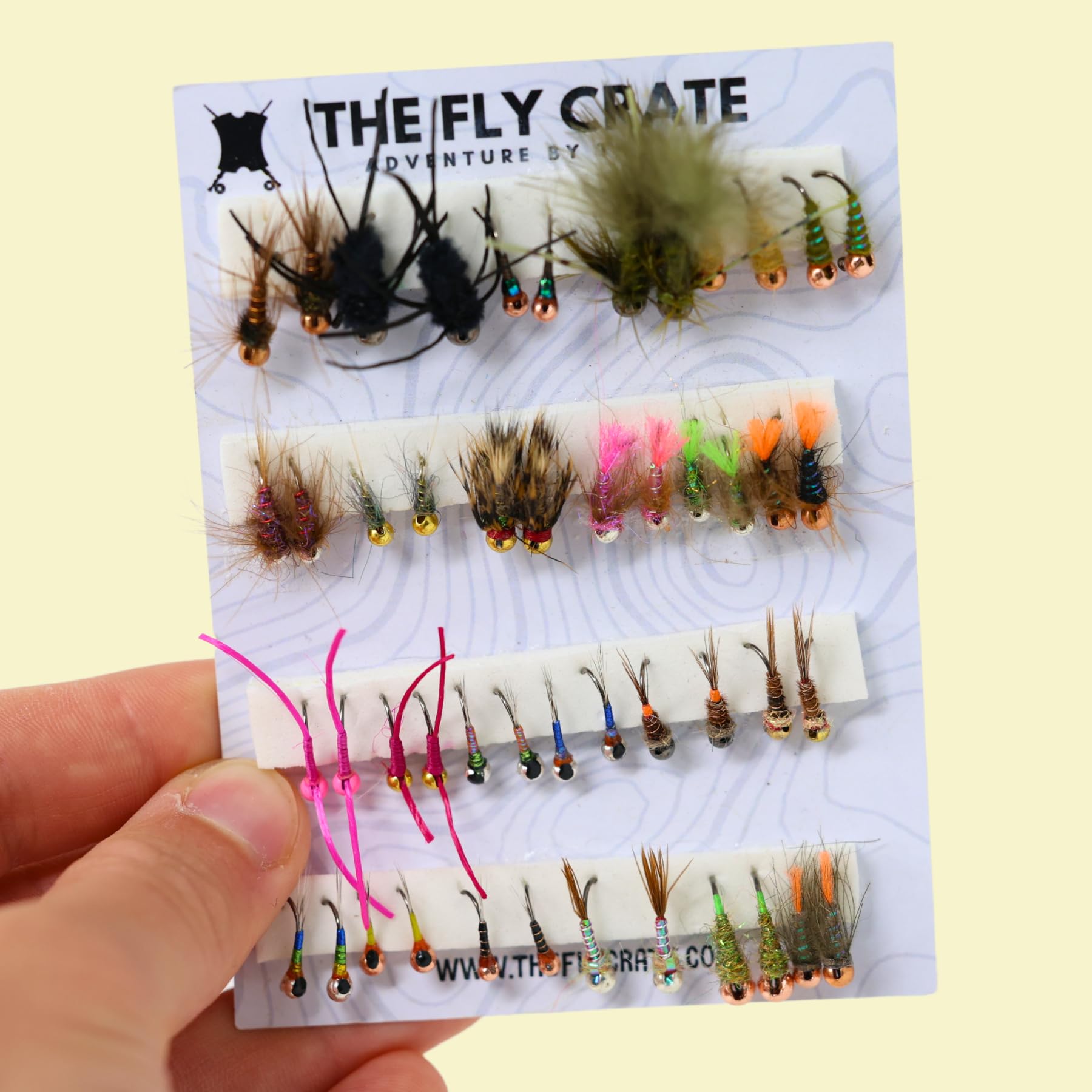 Barbless nymph flies sized #12 to #18