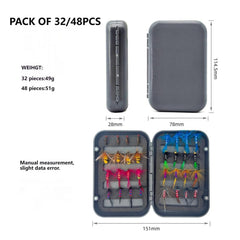 Portable reusable fly box for on-the-go fishing trips