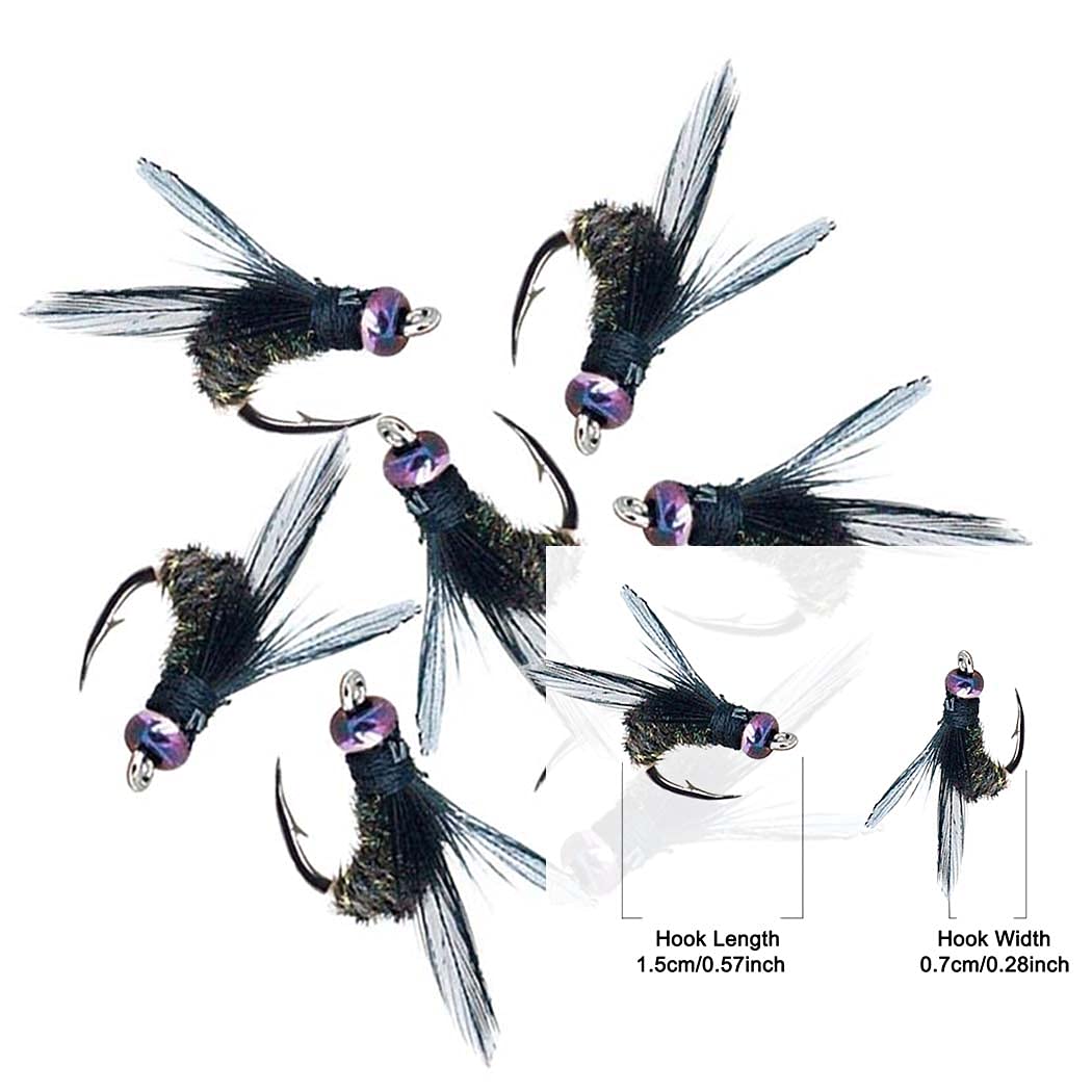 Flies laid out for trout and bass fishing