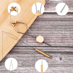 Brass and stainless steel bobbin thread holder