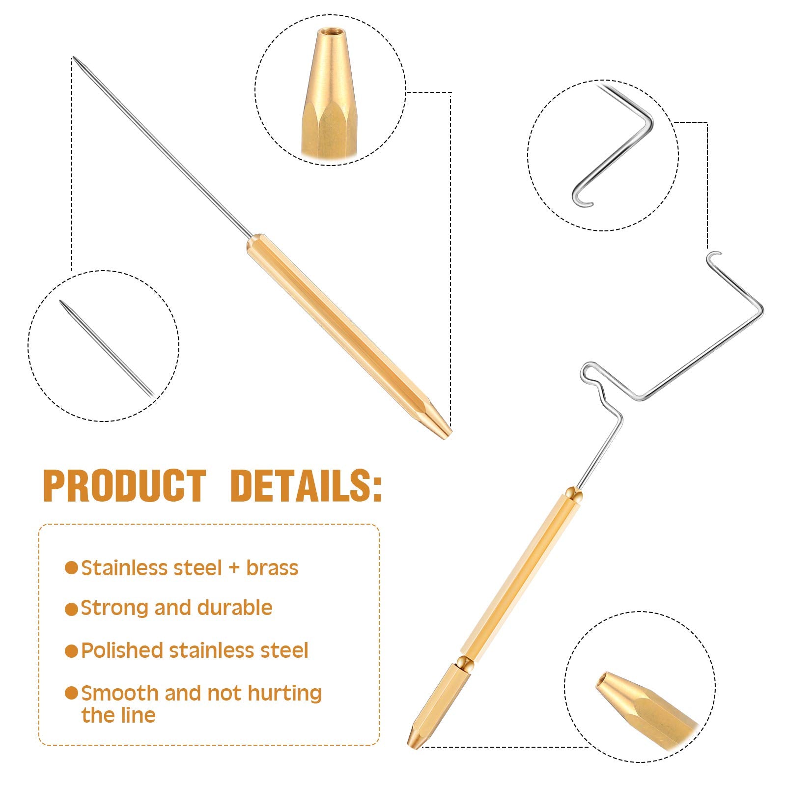 Disc threader for easy threading in fly tying