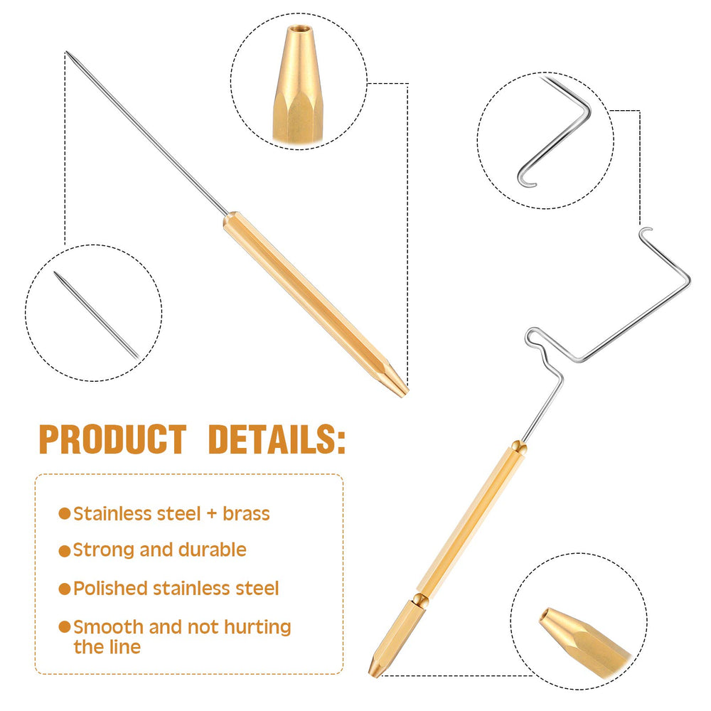Disc threader for easy threading in fly tying