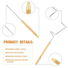 Disc threader for easy threading in fly tying