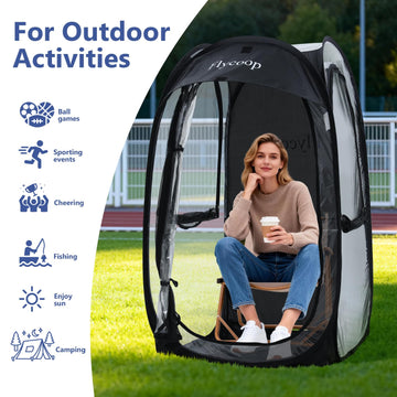 Flycoop transparent TPU view shows clear visibility in all weather conditions.