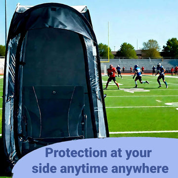 Flycoop wind-stability with stakes provides reliable outdoor anchoring.