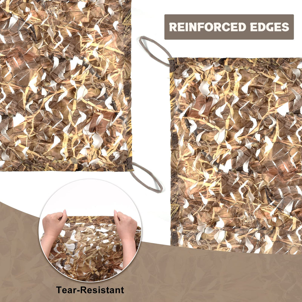 FLYEGO camo netting made of polyester Oxford fabric, quick-drying and durable