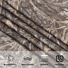 FLYEGO see-through camo mesh inside a blind for observation