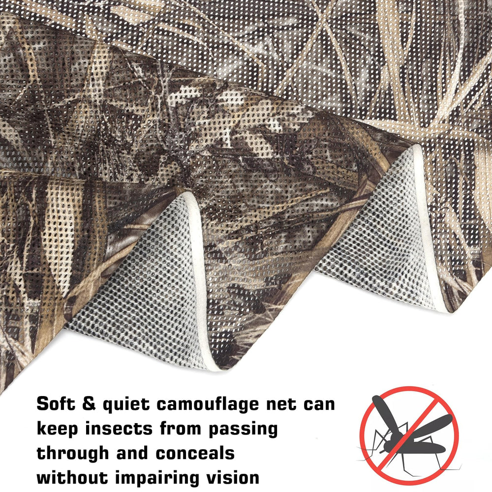 FLYEGO camo netting shoot-through design near window setup