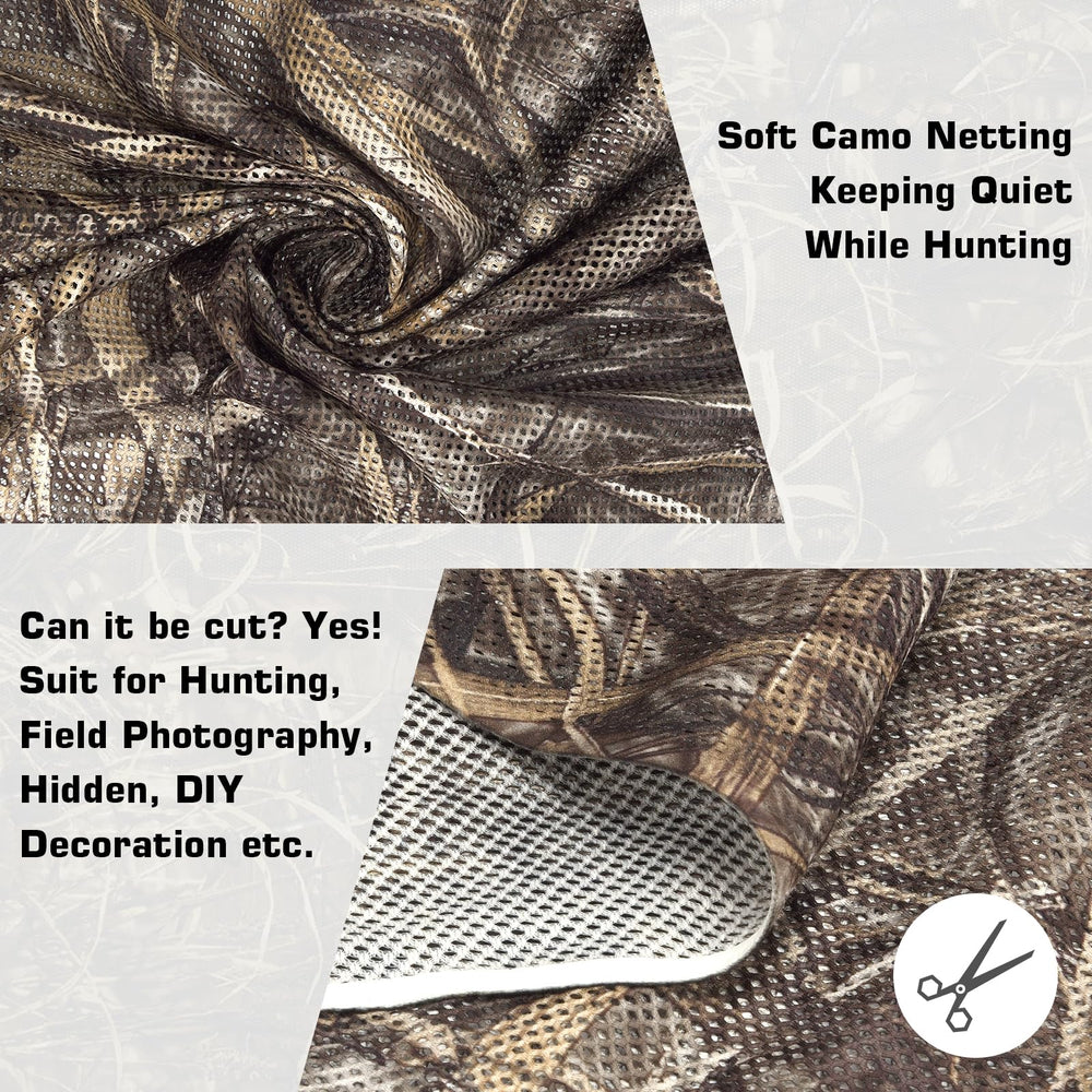 FLYEGO camo netting tear-resistant soft fabric for field use