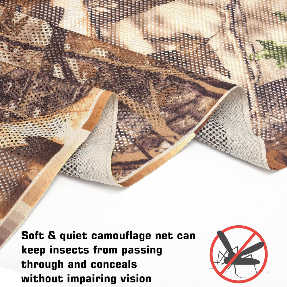 FLYEGO camo netting tear-resistant soft mesh emphasizes durability in rugged setups