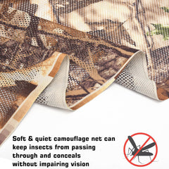 FLYEGO camo netting tear-resistant soft mesh emphasizes durability in rugged setups