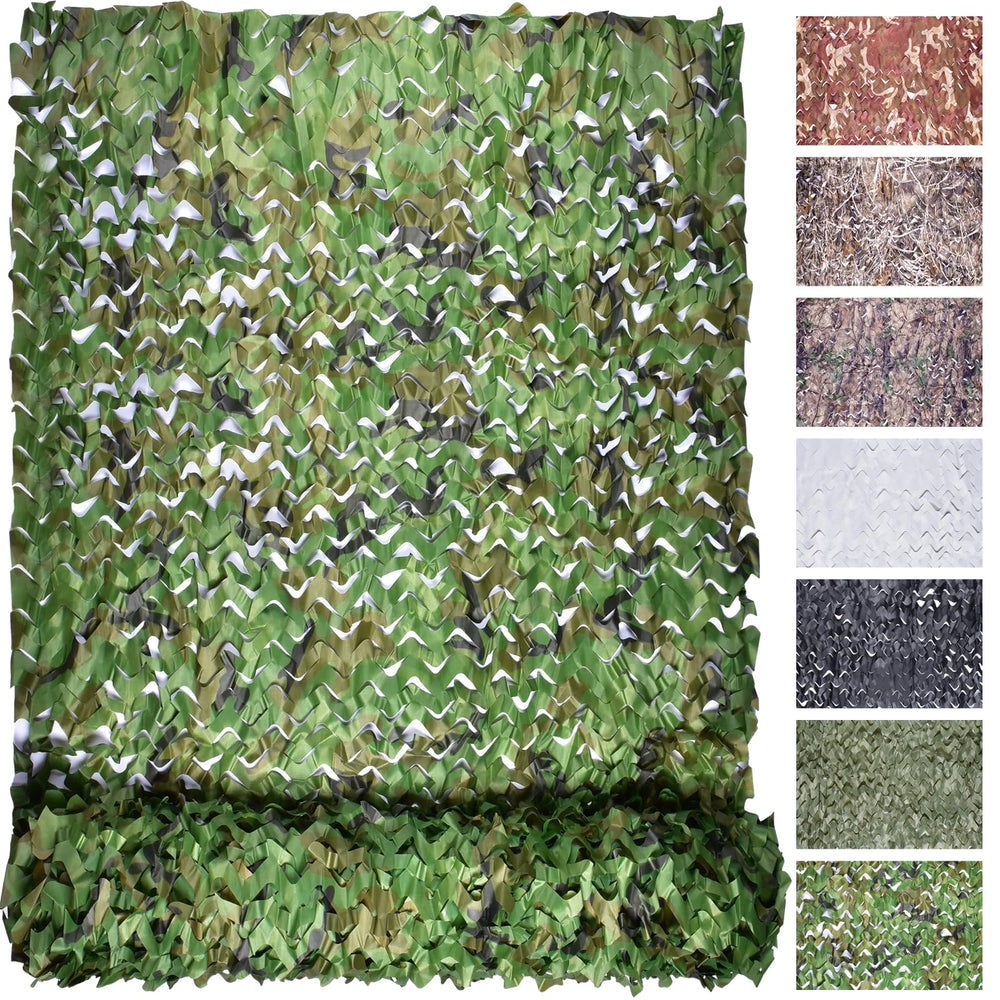 FLYEGO camo netting woodland roll offers broad concealment for hunting and outdoor photography.