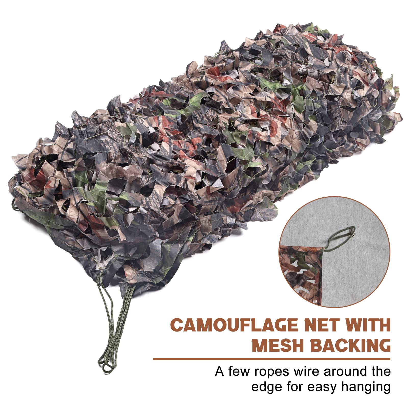 FLYEGO Gen 2 camo netting used as backdrop decoration for camouflage scenes
