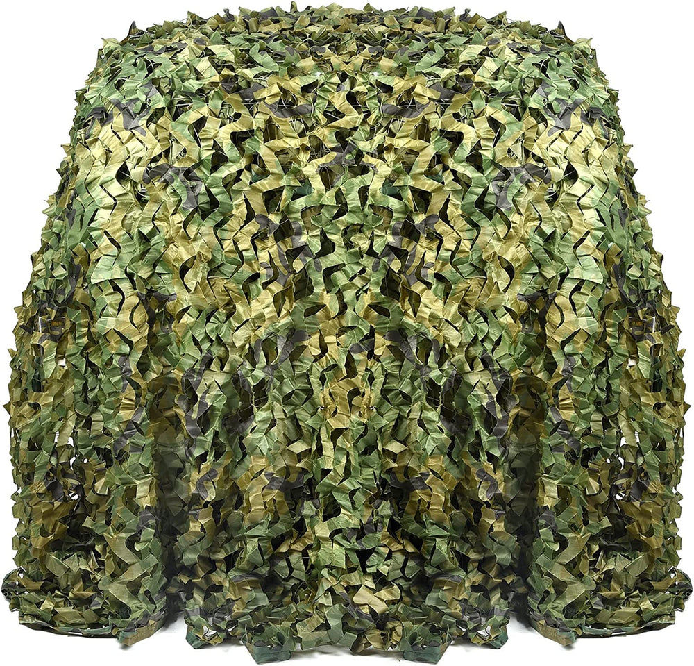 FLYEGO Gen 2 camo netting sun shade function offers UV protection and weather resilience.