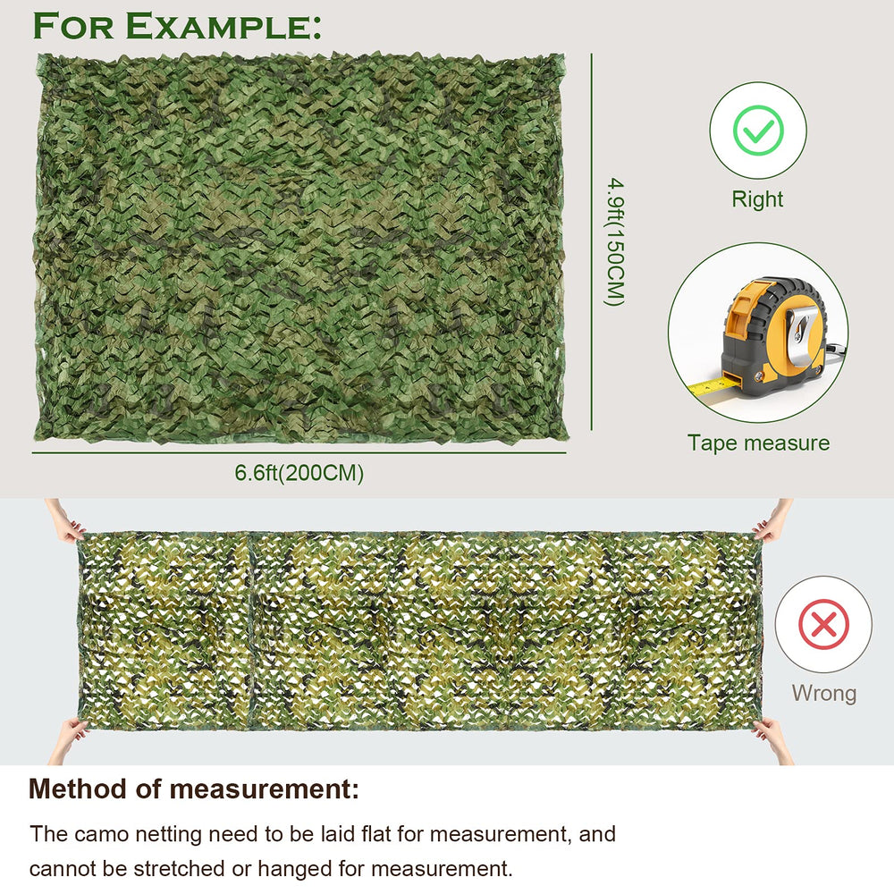 FlyEGO Gen 2 camo netting waterproof, quick-dry fabric resists rain and dries fast.
