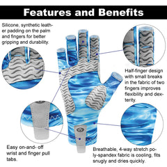 Flying Fisherman SunBandit Pro Series fingerless design for precise lure handling.