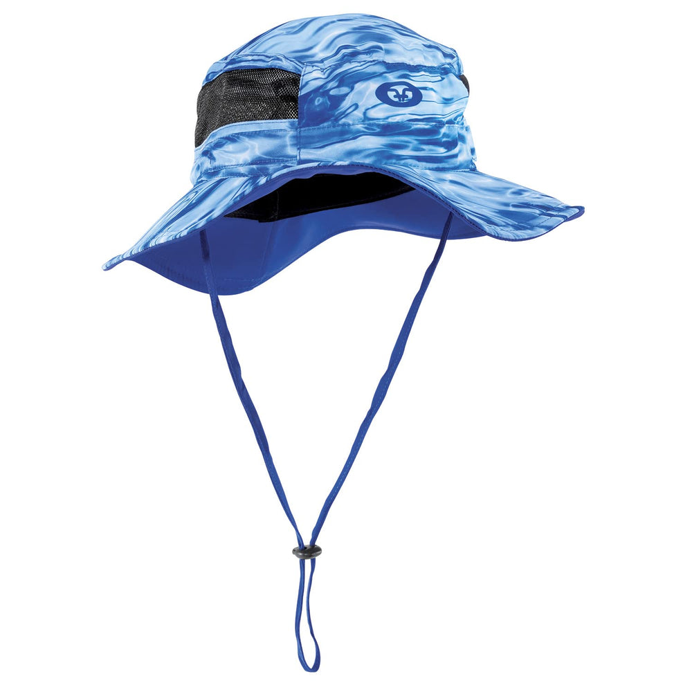 Flying Fisherman Boonie Hat in Bluewater with Mossy Oak Elements – front view