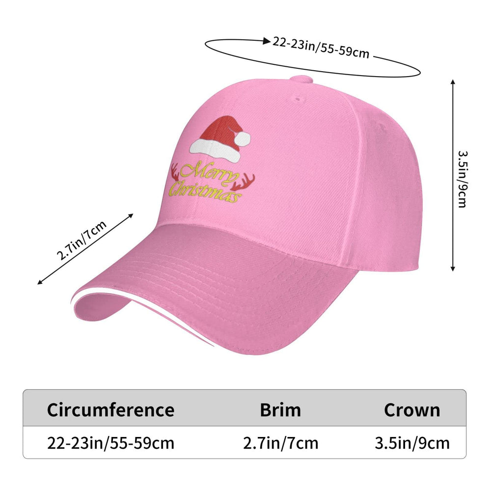 Flyjbs Merry Christmas cap polyester close-up showing lightweight breathable fabric