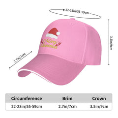 Flyjbs Merry Christmas cap polyester close-up showing lightweight breathable fabric