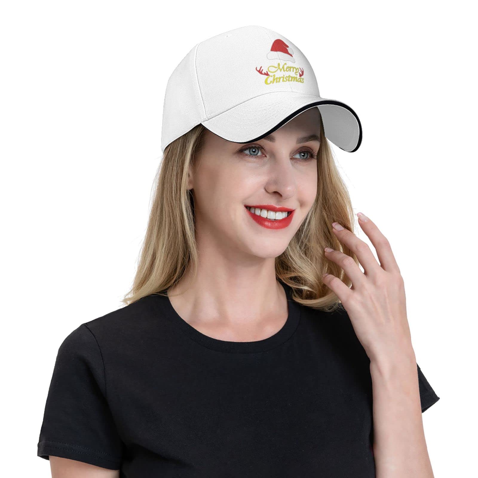 Flyjbs Merry Christmas cap worn style for parties and outdoor activities.