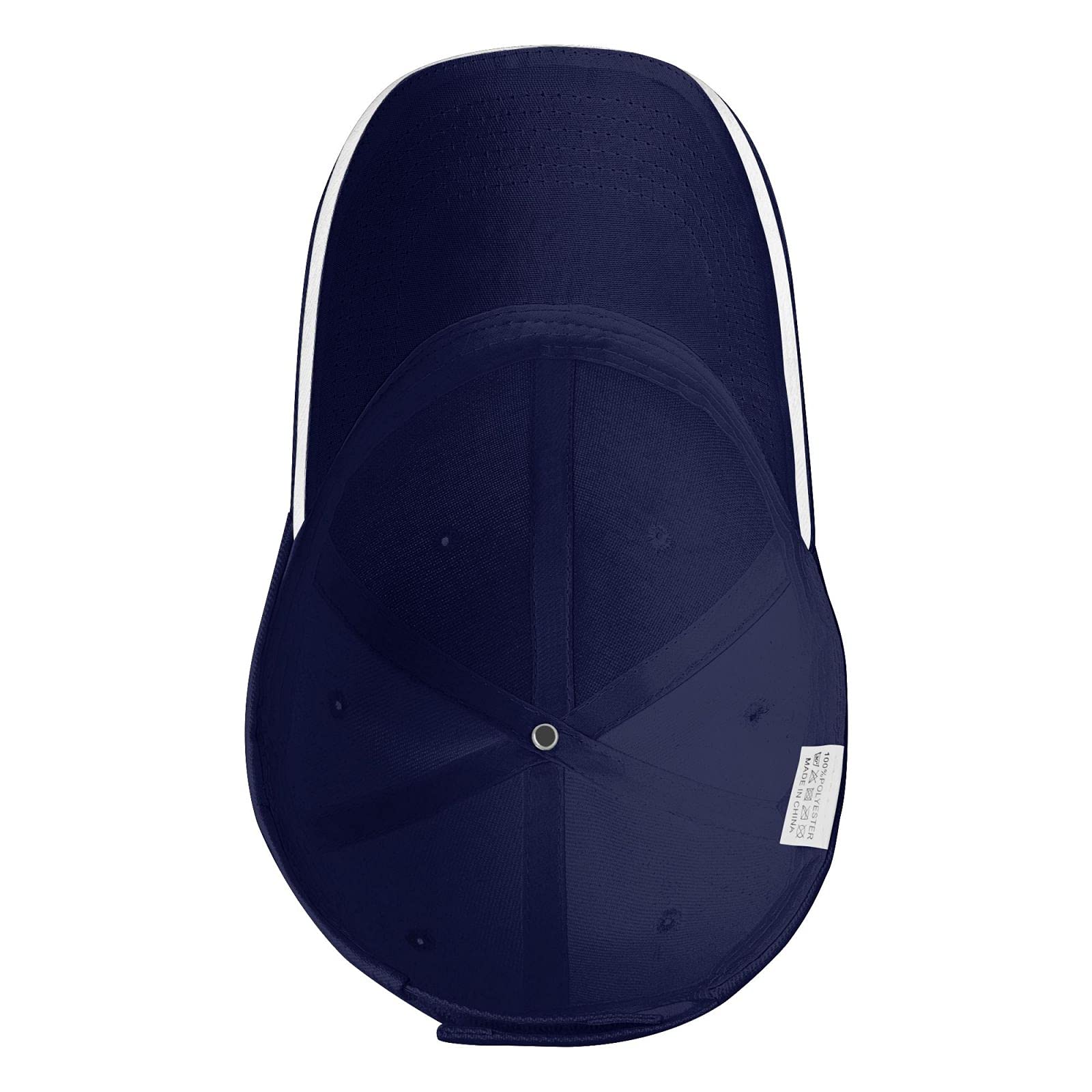Flyjbs navy baseball cap adjustable back for a secure fit for men and women.