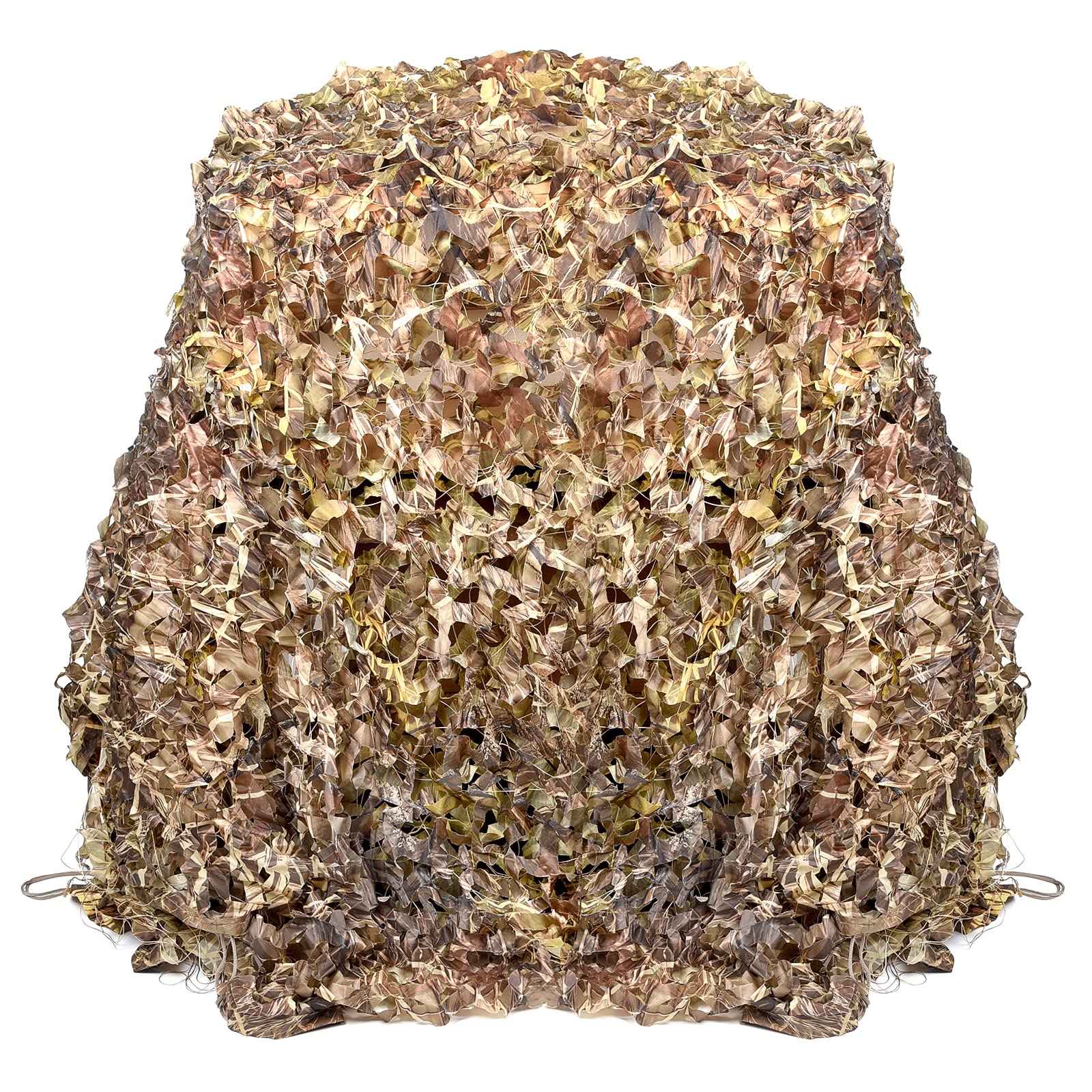 FLYEGO GEN 2 camo netting packaging illustrates durable, weather-resistant design and easy storage.