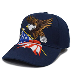 Flyouth navy creative baseball cap with embroidered logo for sun protection and everyday style