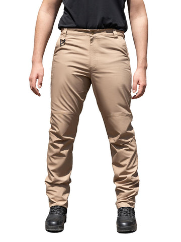 Flyplus men's tactical pants knee cutout for improved mobility during hiking
