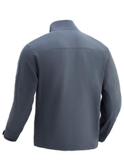 Flyplus men's lightweight waterproof jacket pocket layout shows secure storage for essentials on hikes.