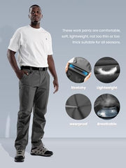 Flyplus men's tactical cargo pants knee cutout detail enabling unrestricted movement.