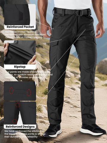 Flyplus pants feature elastic waistband for secure, flexible fit during activity.