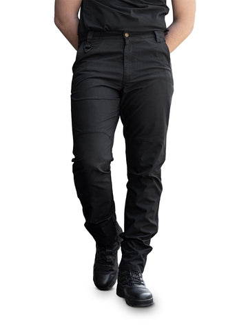 Flyplus Men's Tactical Cargo Pants front view showing rugged ripstop fabric for outdoor use