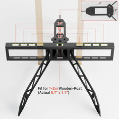 FLYVLIEG steel legs with serrated grip stabilize on uneven terrain.
