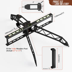 FLYVLIEG target base folded for easy portability and storage during transport.