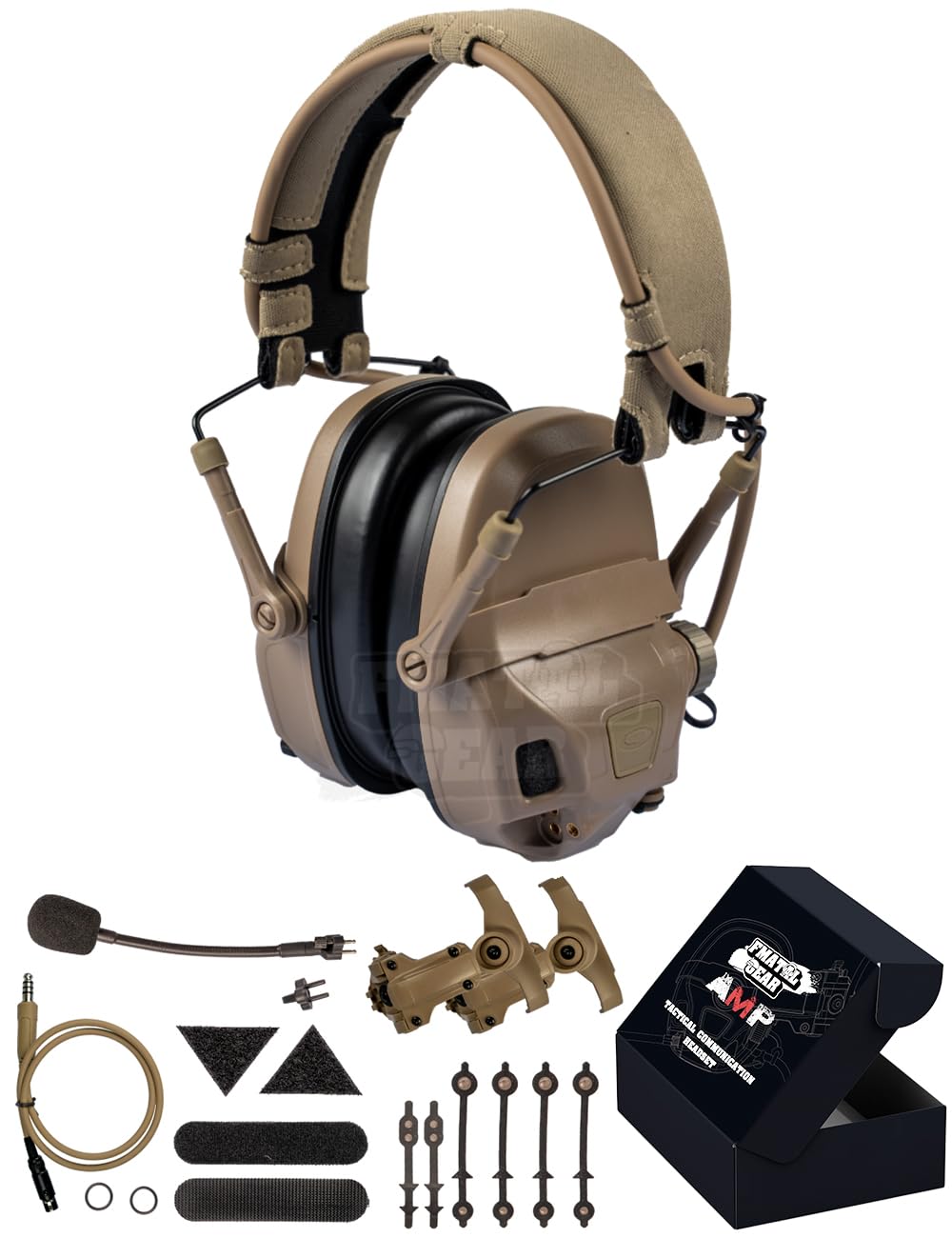 FMATAL GEAR 2025 AMP headset front view for comfortable hearing protection