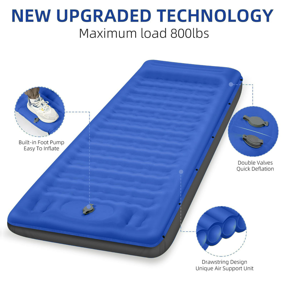 FNARMW camping pad uses heavy-duty nylon with TPU coating for durability.