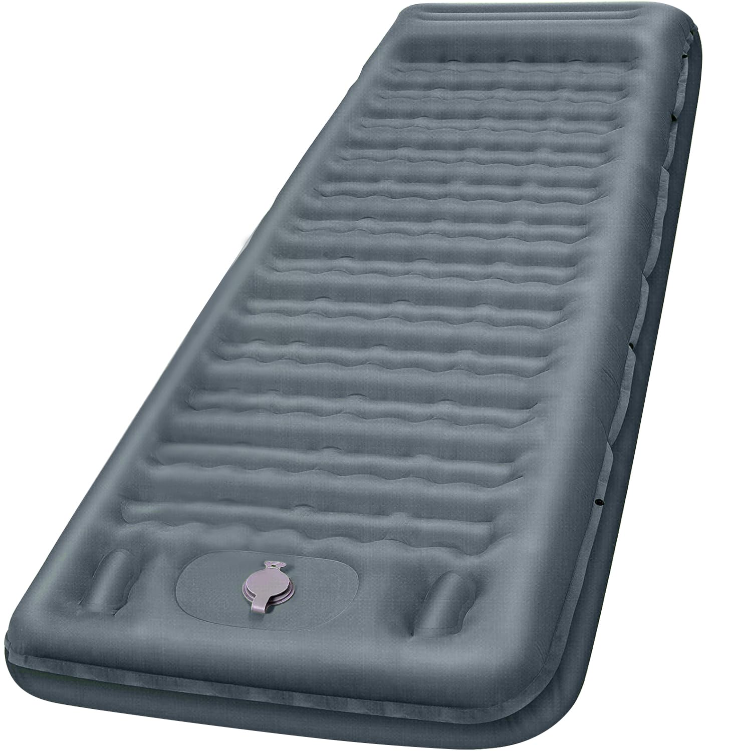 FNARMW camping sleeping pad setup shows 5-inch comfort for ground sleeping