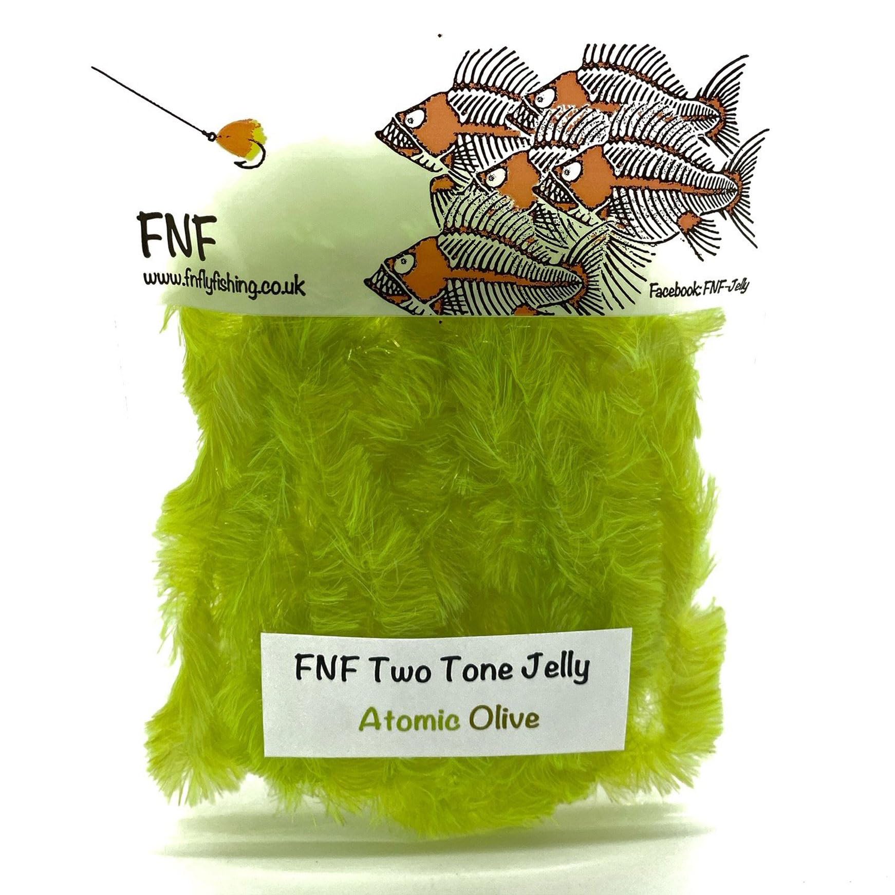 FNF Two Tone Jelly Atomic Olive shows blended colors for vibrant lures and daylight glow