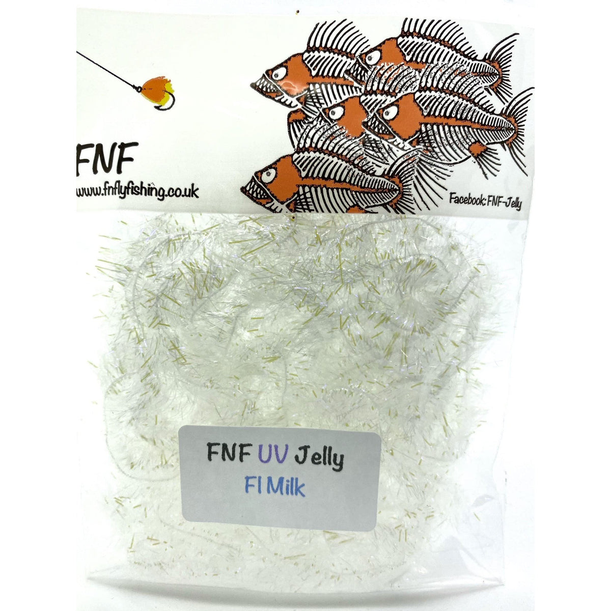 FNF UV Jelly 15mm Milk glows for night fishing and low-light use