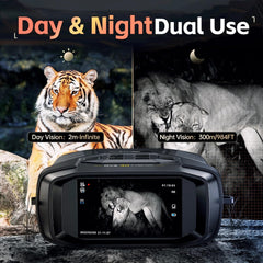 FNIRSI NVS40 300m range demonstrates extended viewing in pitch dark