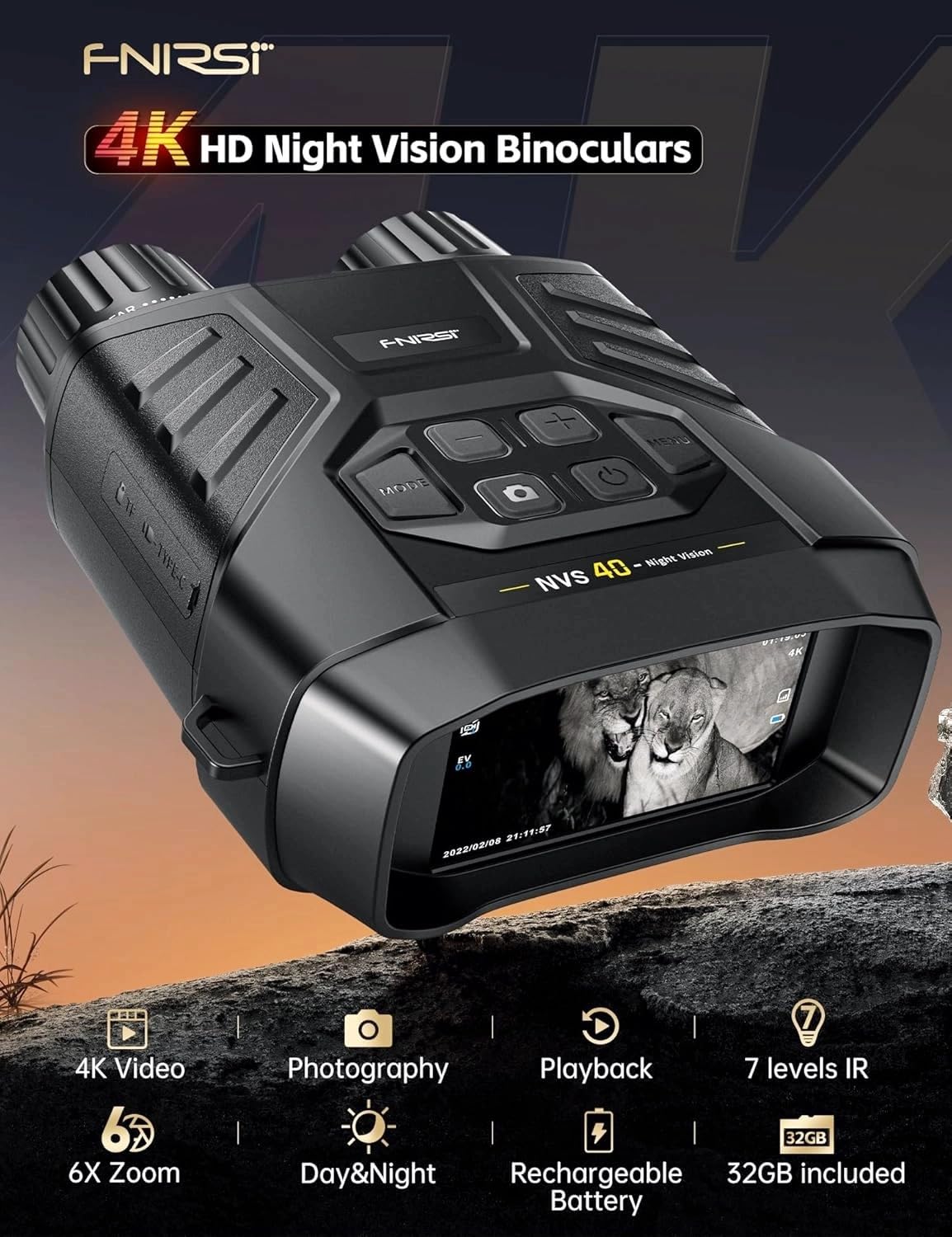 FNIRSI NVS40 36MP stills highlight detailed nocturnal scenes