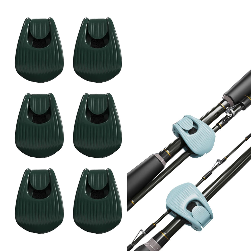 Blue FNLGTN fishing rod holder clips 6-pack on display