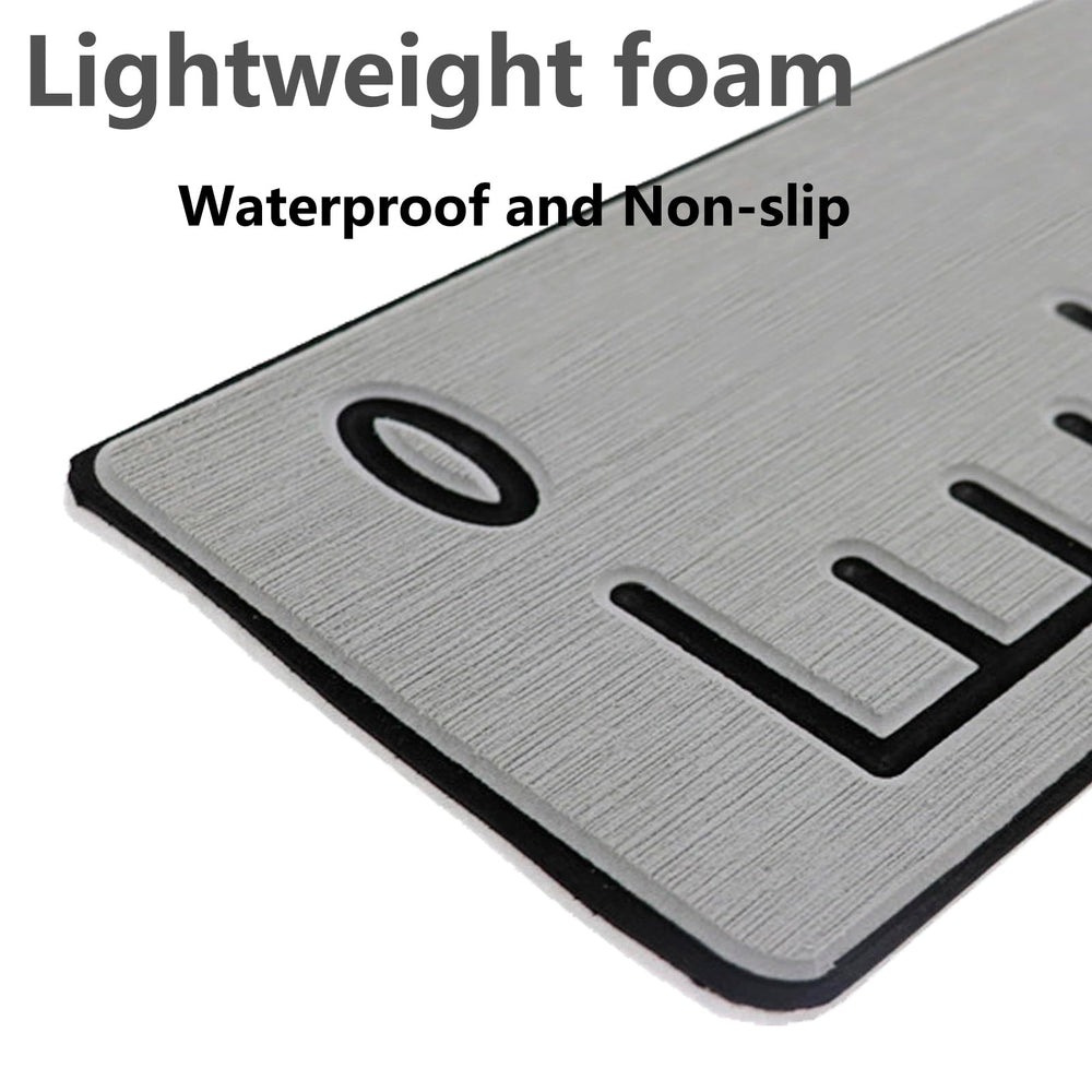 Foam fishing ruler 36 inch side view with measurement marks