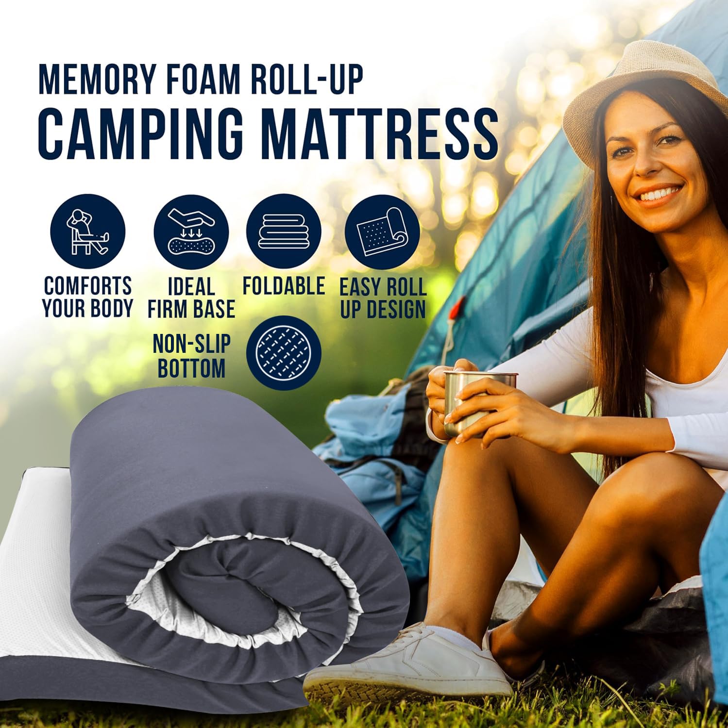 Foamma water-resistant zipper cover protects against spills and rain