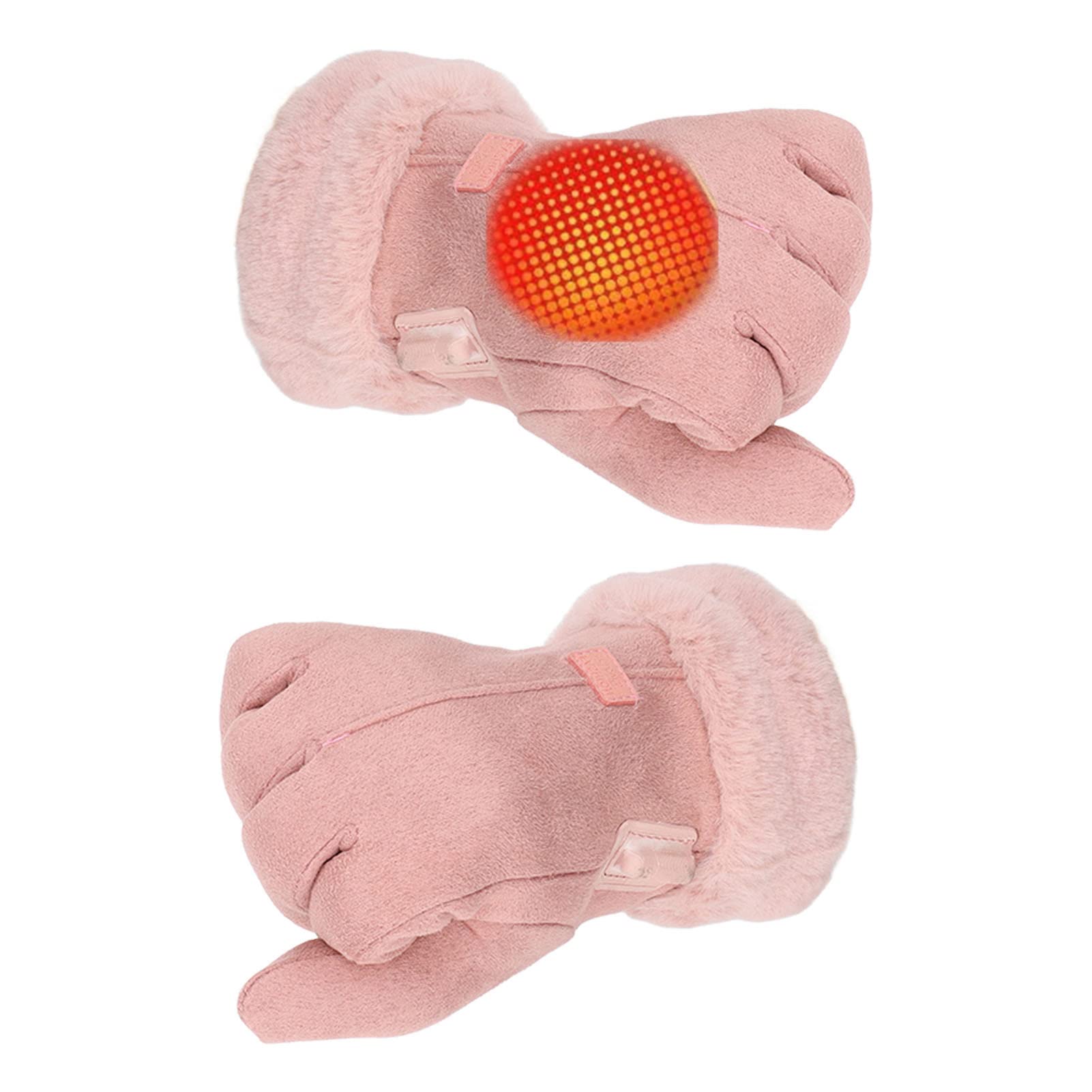 Focket heated gloves show palm and back heat area for full-hand warmth outdoors