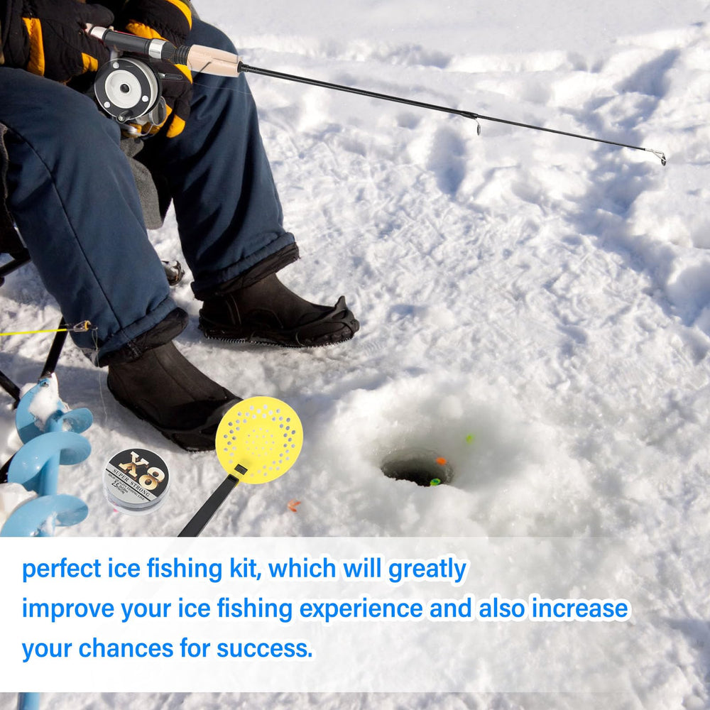 Fockety EVA handle on rod offers anti-slip comfort while fishing.